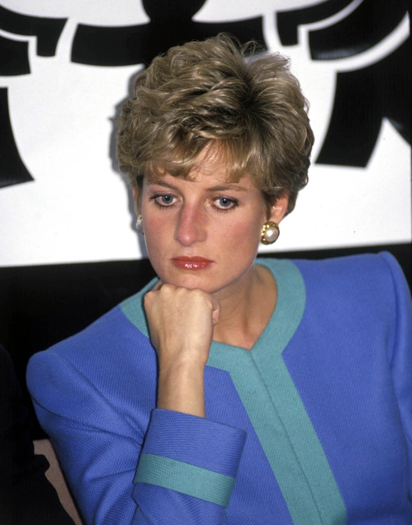 Sad Princess Diana during her last Royal Tour in Canada. Peter Bregg